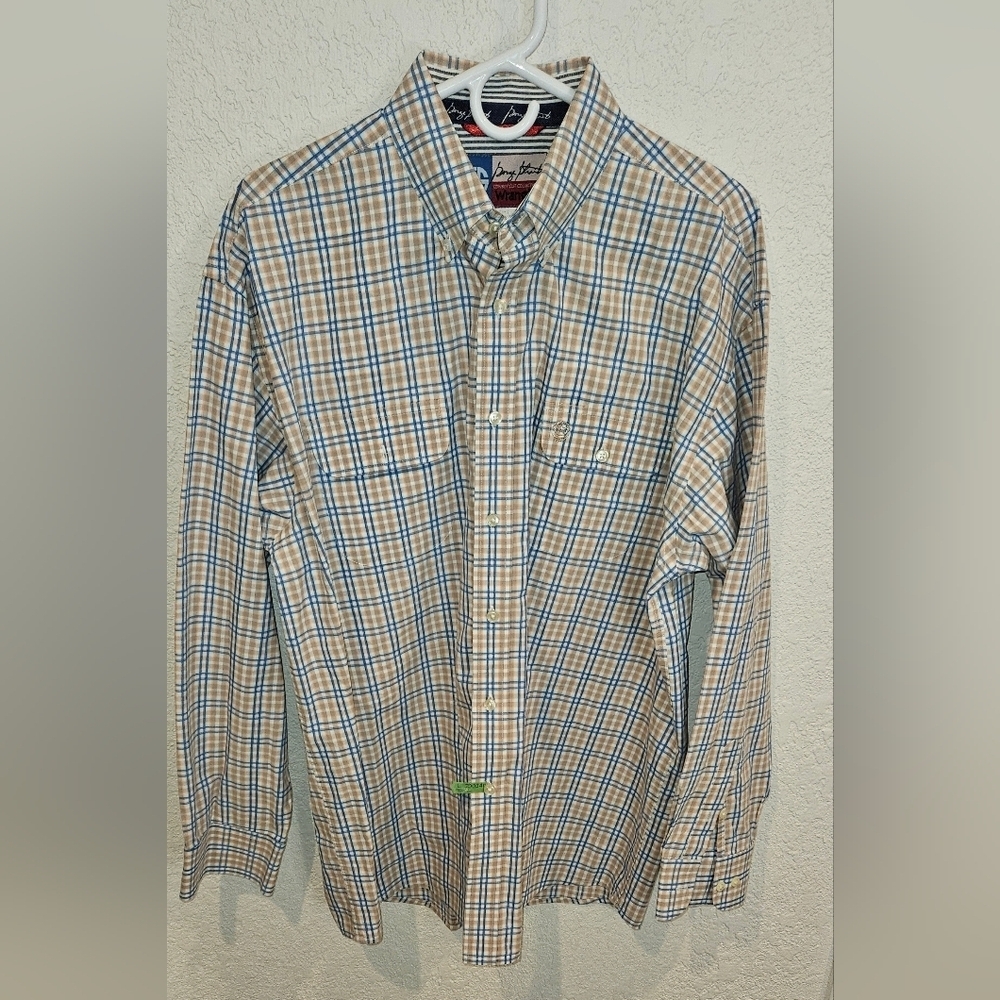 Men's Wrangler George Strait Button Down Western Shirt XL